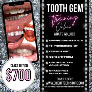 Flavor Beauty Bar Tooth Gem Training Kit w| Online Training