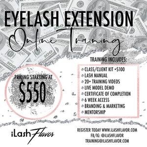 Onine iLash Flavor Classic Lash Training (No Kit Included)