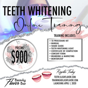 Vlekkeloos Polair Traditioneel Teeth Whitening Training Kit (w. Free Online Training) – iLash Flavor
